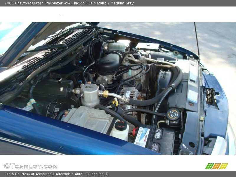 Indigo Blue Metallic / Medium Gray 2001 Chevrolet Blazer Trailblazer 4x4