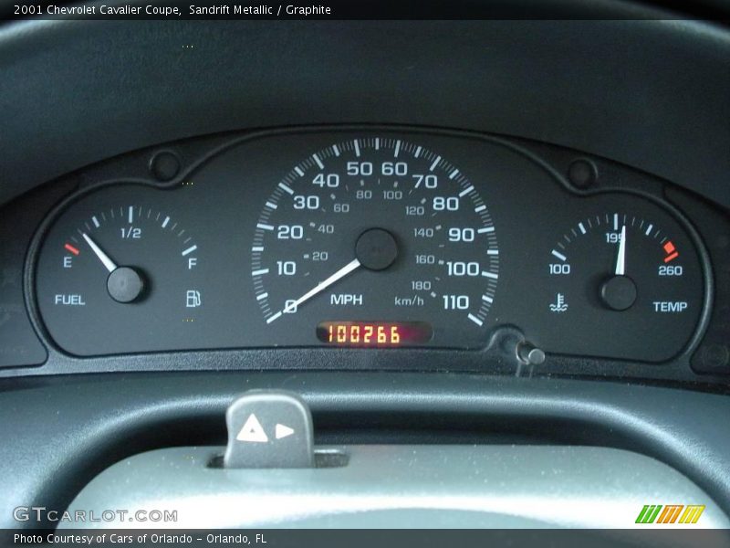 Sandrift Metallic / Graphite 2001 Chevrolet Cavalier Coupe