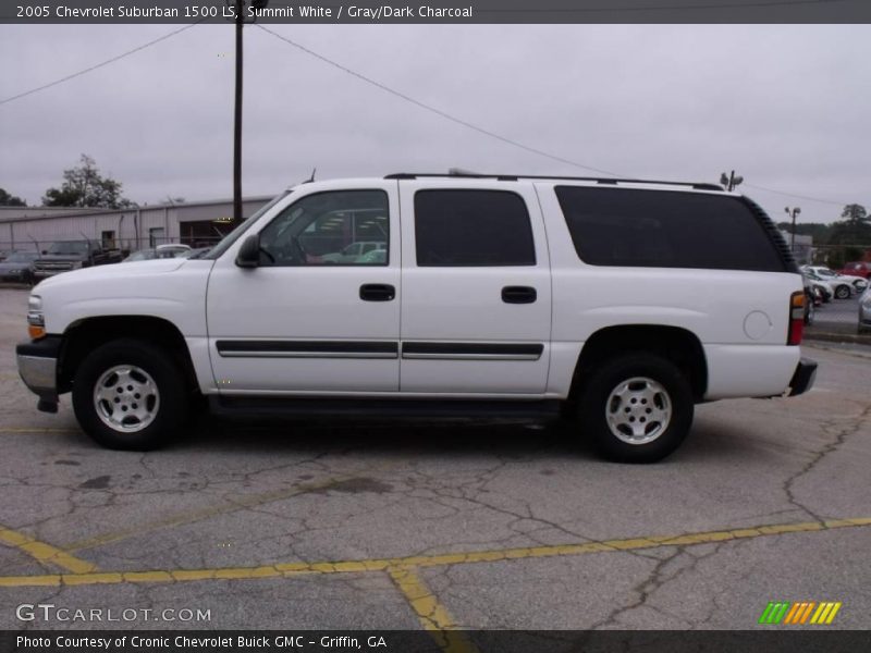 Summit White / Gray/Dark Charcoal 2005 Chevrolet Suburban 1500 LS