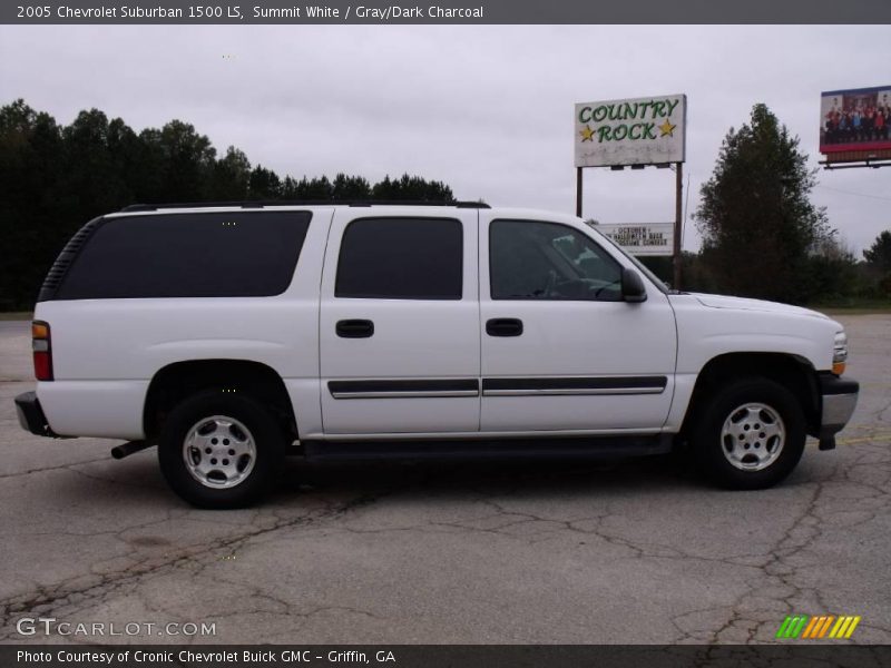 Summit White / Gray/Dark Charcoal 2005 Chevrolet Suburban 1500 LS