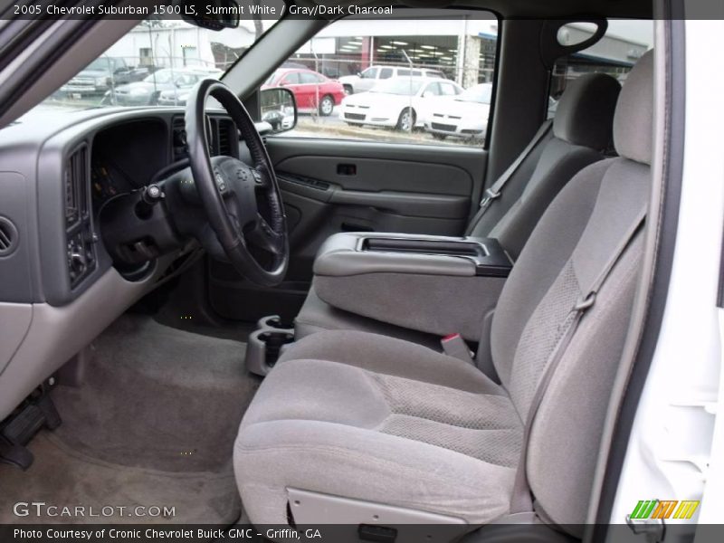 Summit White / Gray/Dark Charcoal 2005 Chevrolet Suburban 1500 LS