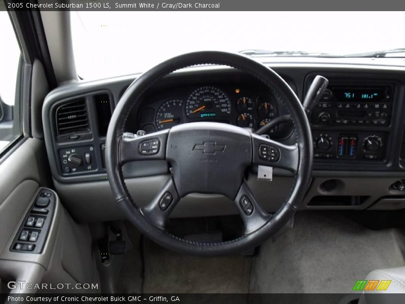 Summit White / Gray/Dark Charcoal 2005 Chevrolet Suburban 1500 LS