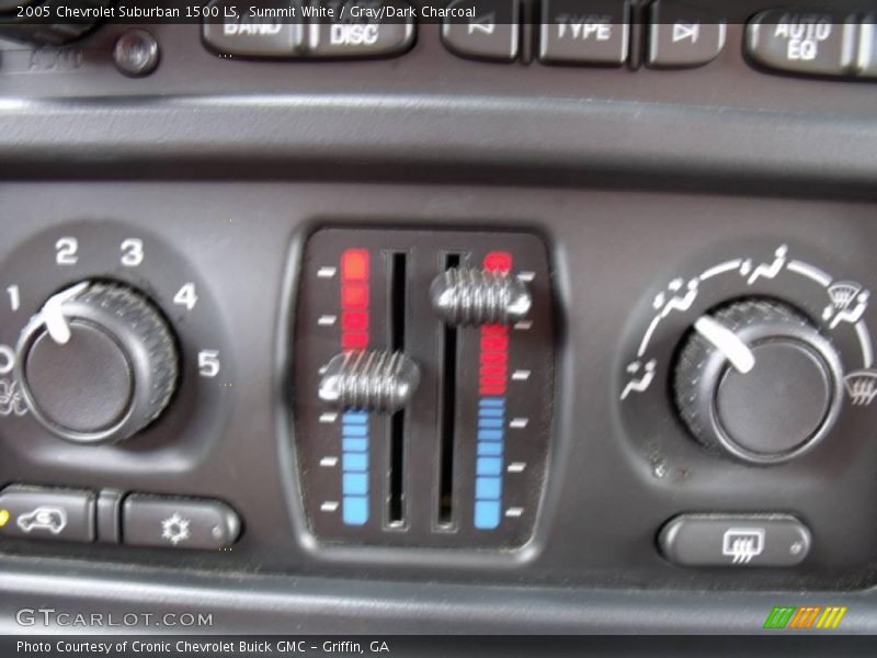 Summit White / Gray/Dark Charcoal 2005 Chevrolet Suburban 1500 LS