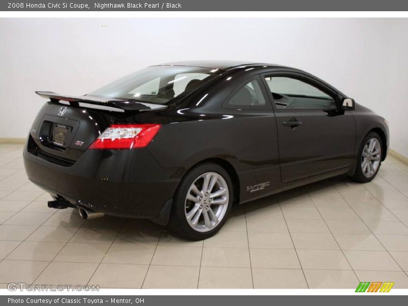 Nighthawk Black Pearl / Black 2008 Honda Civic Si Coupe