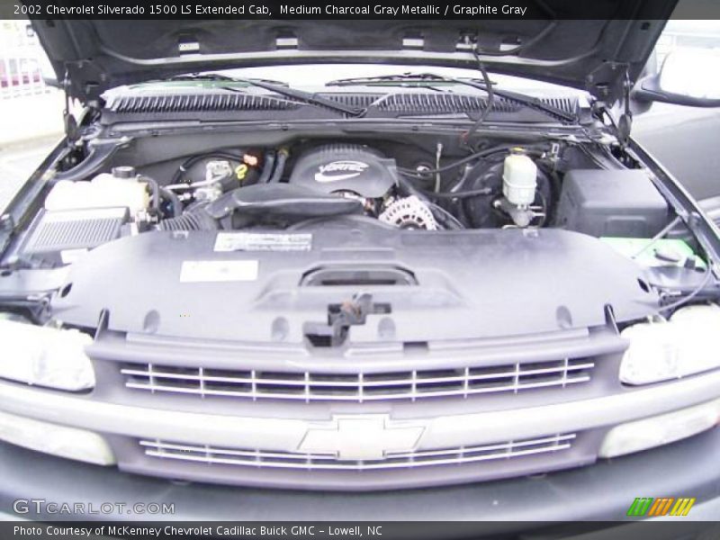 Medium Charcoal Gray Metallic / Graphite Gray 2002 Chevrolet Silverado 1500 LS Extended Cab