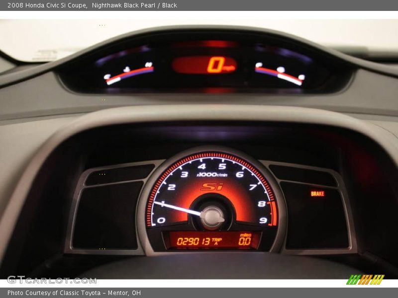 Nighthawk Black Pearl / Black 2008 Honda Civic Si Coupe