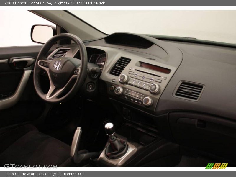 Nighthawk Black Pearl / Black 2008 Honda Civic Si Coupe