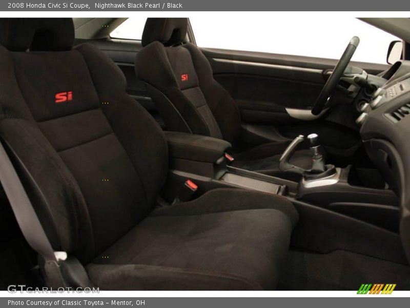 Nighthawk Black Pearl / Black 2008 Honda Civic Si Coupe