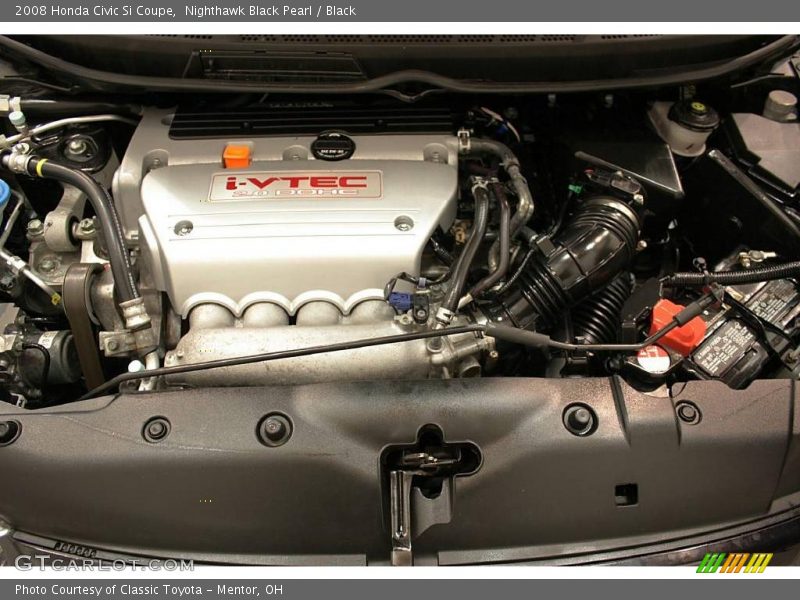 Nighthawk Black Pearl / Black 2008 Honda Civic Si Coupe