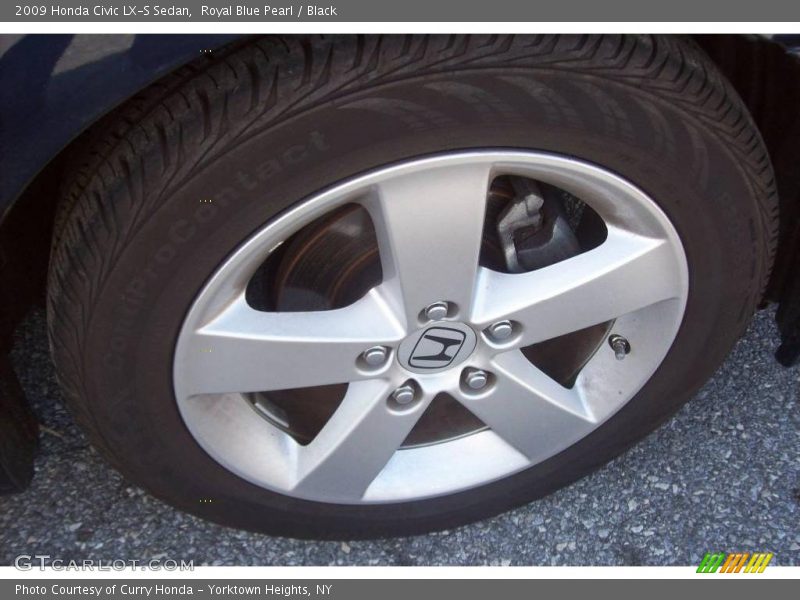 Royal Blue Pearl / Black 2009 Honda Civic LX-S Sedan
