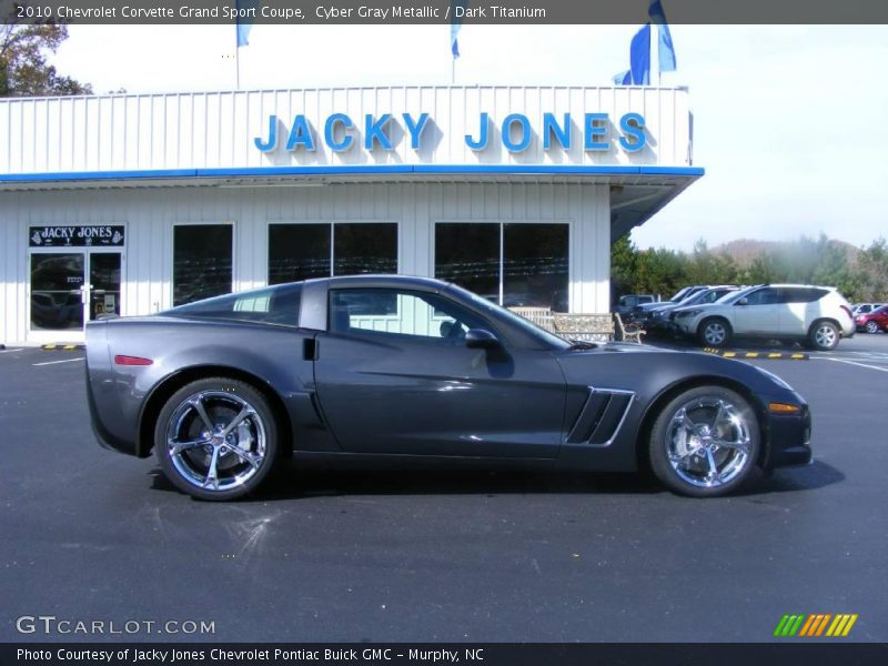 Cyber Gray Metallic / Dark Titanium 2010 Chevrolet Corvette Grand Sport Coupe