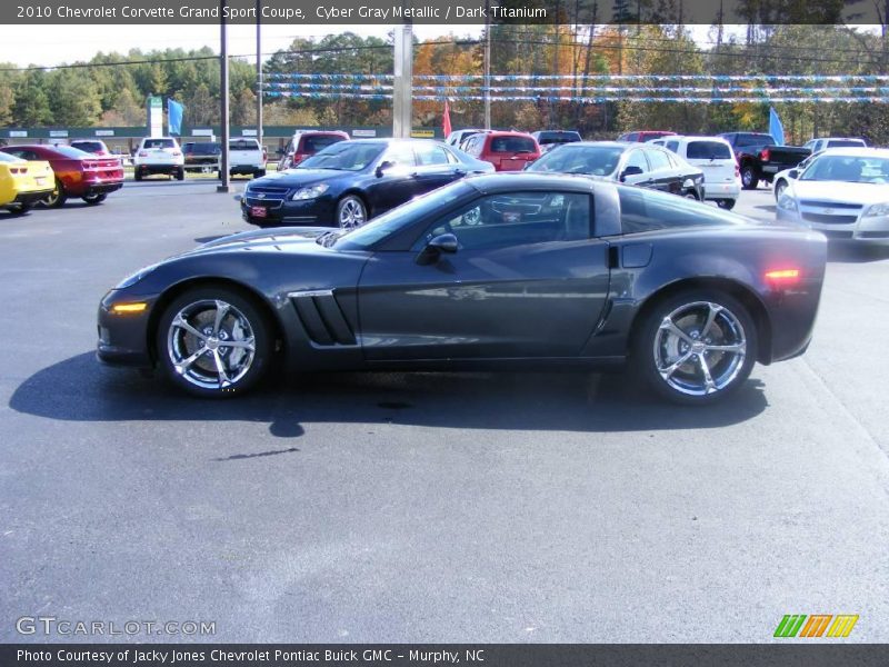 Cyber Gray Metallic / Dark Titanium 2010 Chevrolet Corvette Grand Sport Coupe