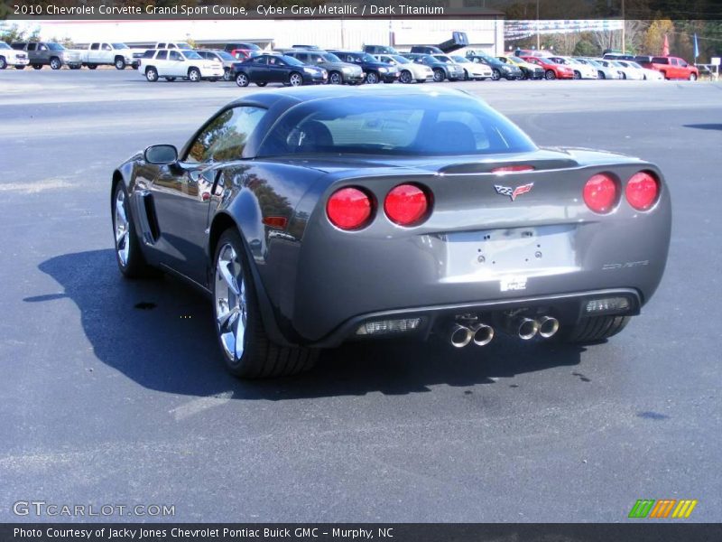 Cyber Gray Metallic / Dark Titanium 2010 Chevrolet Corvette Grand Sport Coupe