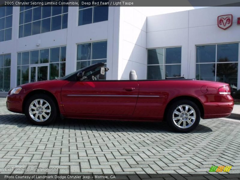 Deep Red Pearl / Light Taupe 2005 Chrysler Sebring Limited Convertible