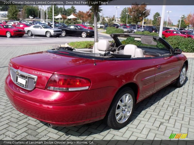 Deep Red Pearl / Light Taupe 2005 Chrysler Sebring Limited Convertible