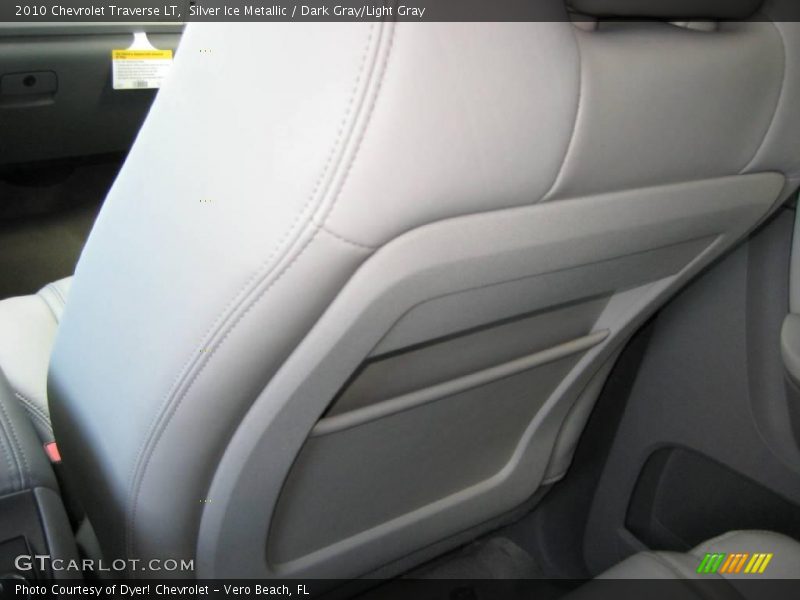 Silver Ice Metallic / Dark Gray/Light Gray 2010 Chevrolet Traverse LT