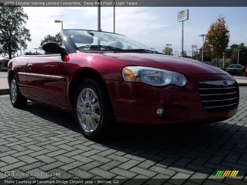 Deep Red Pearl / Light Taupe 2005 Chrysler Sebring Limited Convertible