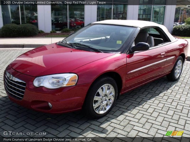 Deep Red Pearl / Light Taupe 2005 Chrysler Sebring Limited Convertible