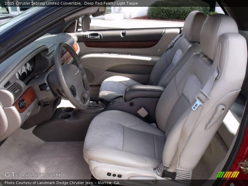 Deep Red Pearl / Light Taupe 2005 Chrysler Sebring Limited Convertible