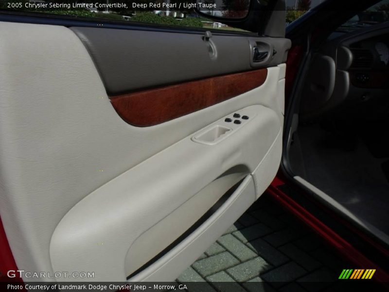 Deep Red Pearl / Light Taupe 2005 Chrysler Sebring Limited Convertible