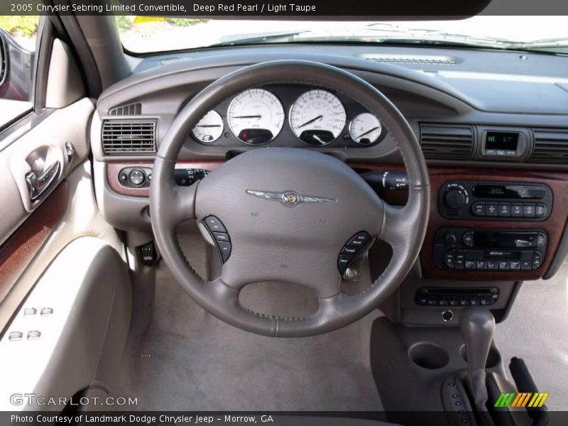 Deep Red Pearl / Light Taupe 2005 Chrysler Sebring Limited Convertible
