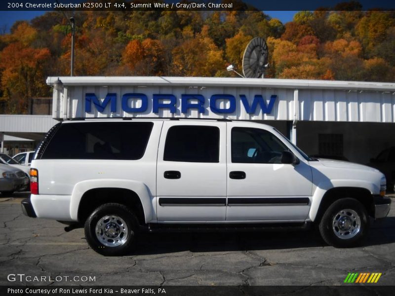 Summit White / Gray/Dark Charcoal 2004 Chevrolet Suburban K2500 LT 4x4