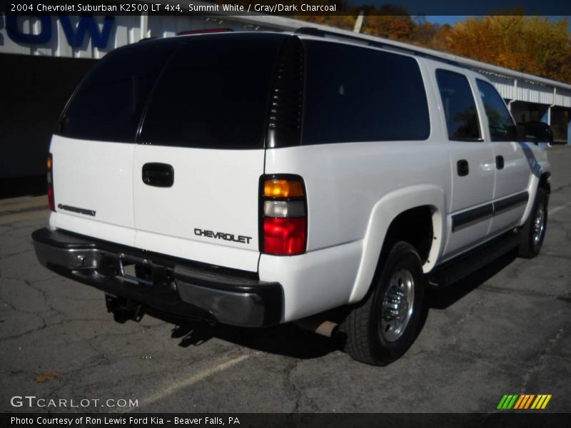 Summit White / Gray/Dark Charcoal 2004 Chevrolet Suburban K2500 LT 4x4