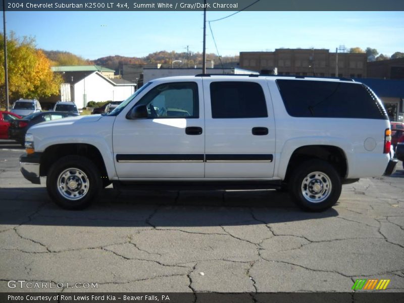 Summit White / Gray/Dark Charcoal 2004 Chevrolet Suburban K2500 LT 4x4