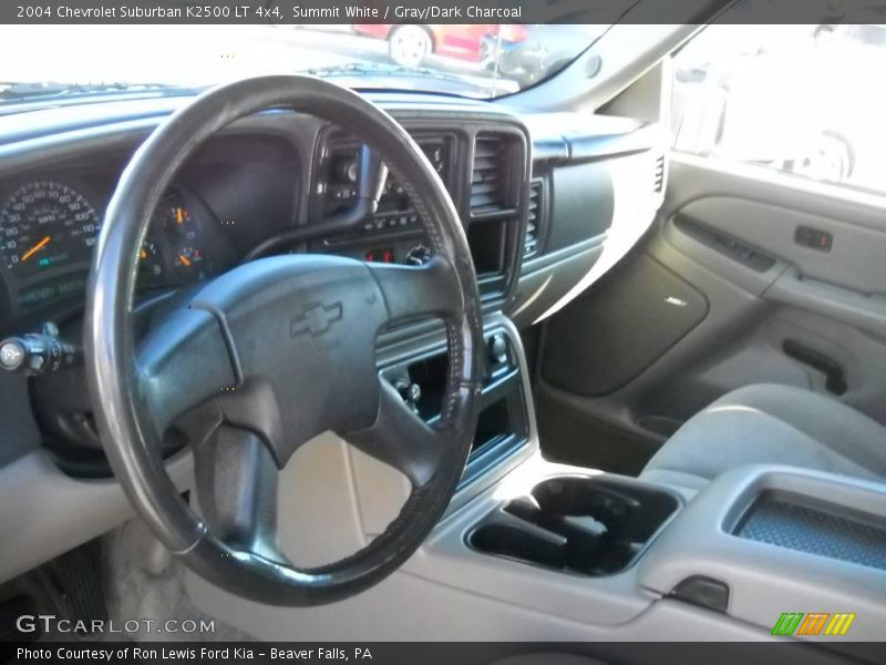 Summit White / Gray/Dark Charcoal 2004 Chevrolet Suburban K2500 LT 4x4