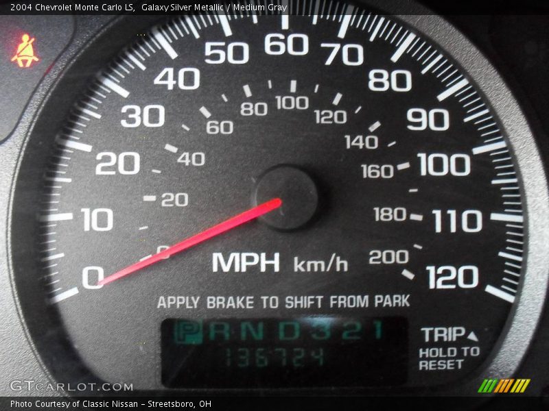 Galaxy Silver Metallic / Medium Gray 2004 Chevrolet Monte Carlo LS