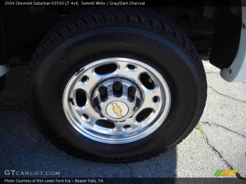 Summit White / Gray/Dark Charcoal 2004 Chevrolet Suburban K2500 LT 4x4