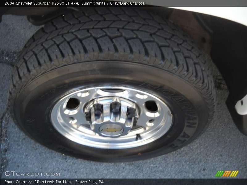 Summit White / Gray/Dark Charcoal 2004 Chevrolet Suburban K2500 LT 4x4