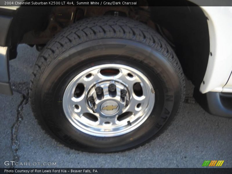Summit White / Gray/Dark Charcoal 2004 Chevrolet Suburban K2500 LT 4x4