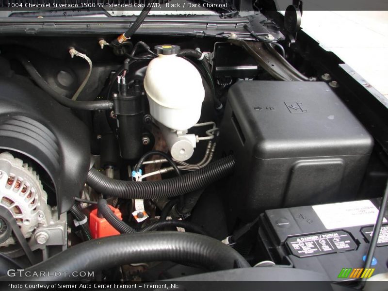 Black / Dark Charcoal 2004 Chevrolet Silverado 1500 SS Extended Cab AWD