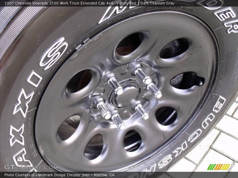 Victory Red / Dark Titanium Gray 2007 Chevrolet Silverado 1500 Work Truck Extended Cab 4x4