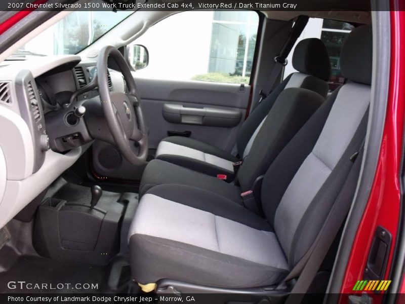 Victory Red / Dark Titanium Gray 2007 Chevrolet Silverado 1500 Work Truck Extended Cab 4x4