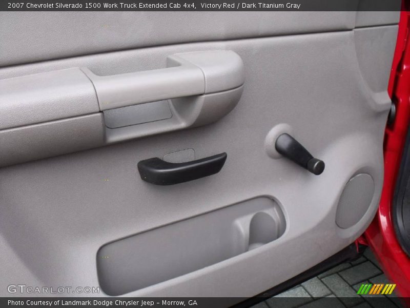 Victory Red / Dark Titanium Gray 2007 Chevrolet Silverado 1500 Work Truck Extended Cab 4x4