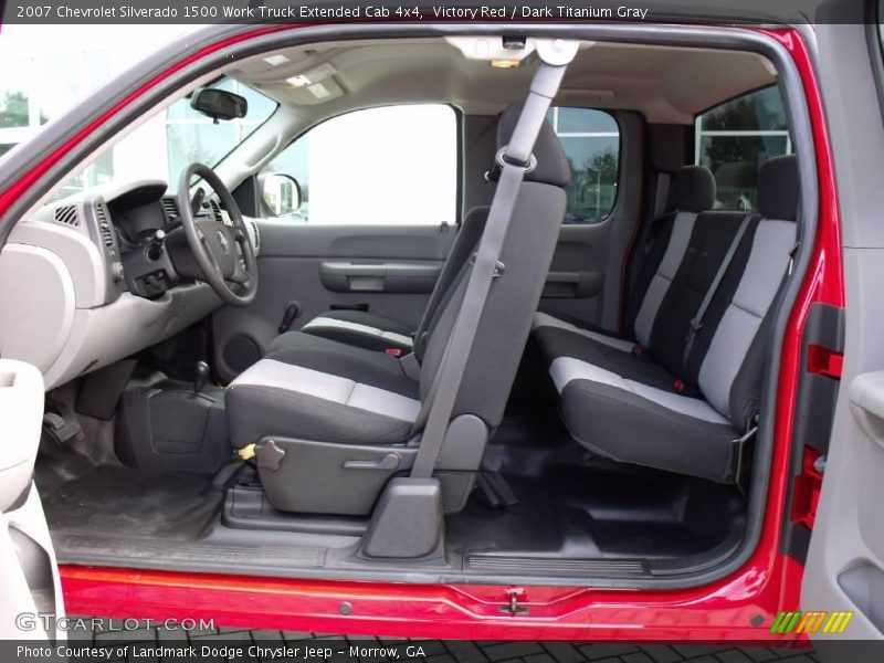 Victory Red / Dark Titanium Gray 2007 Chevrolet Silverado 1500 Work Truck Extended Cab 4x4