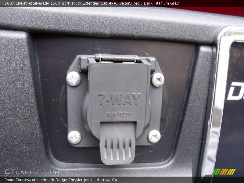 Victory Red / Dark Titanium Gray 2007 Chevrolet Silverado 1500 Work Truck Extended Cab 4x4
