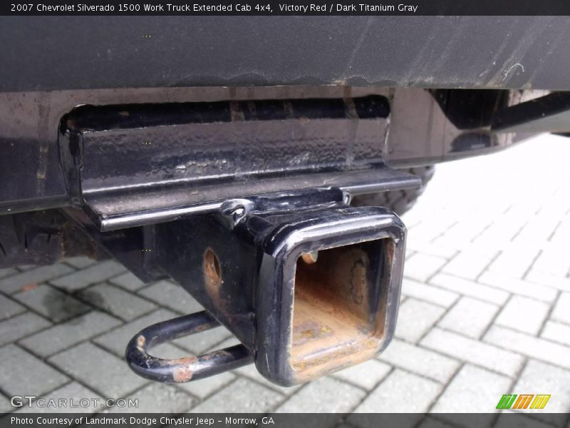 Victory Red / Dark Titanium Gray 2007 Chevrolet Silverado 1500 Work Truck Extended Cab 4x4
