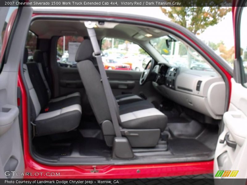 Victory Red / Dark Titanium Gray 2007 Chevrolet Silverado 1500 Work Truck Extended Cab 4x4