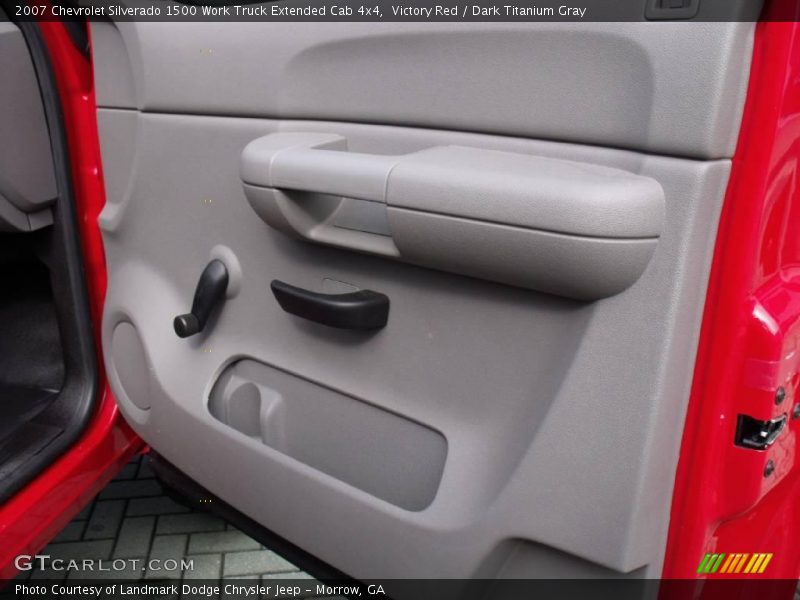 Victory Red / Dark Titanium Gray 2007 Chevrolet Silverado 1500 Work Truck Extended Cab 4x4