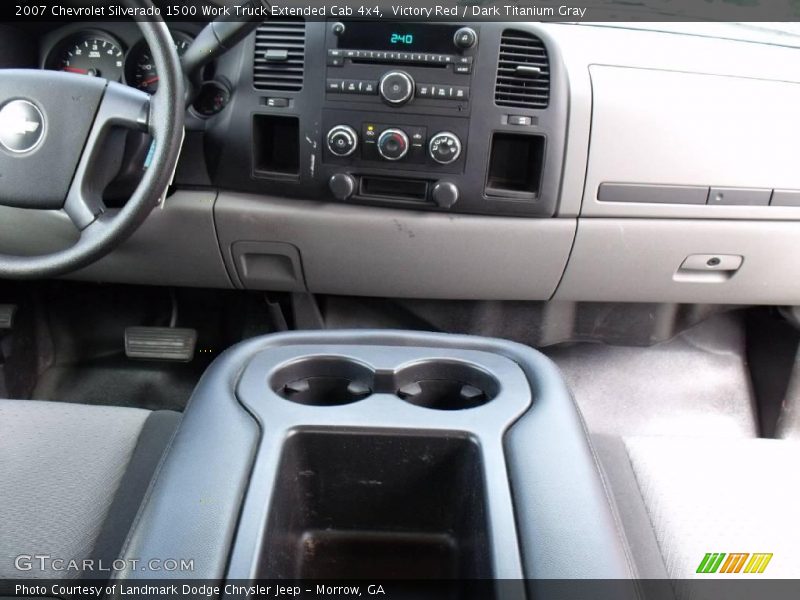 Victory Red / Dark Titanium Gray 2007 Chevrolet Silverado 1500 Work Truck Extended Cab 4x4
