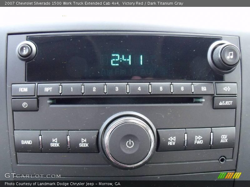 Victory Red / Dark Titanium Gray 2007 Chevrolet Silverado 1500 Work Truck Extended Cab 4x4