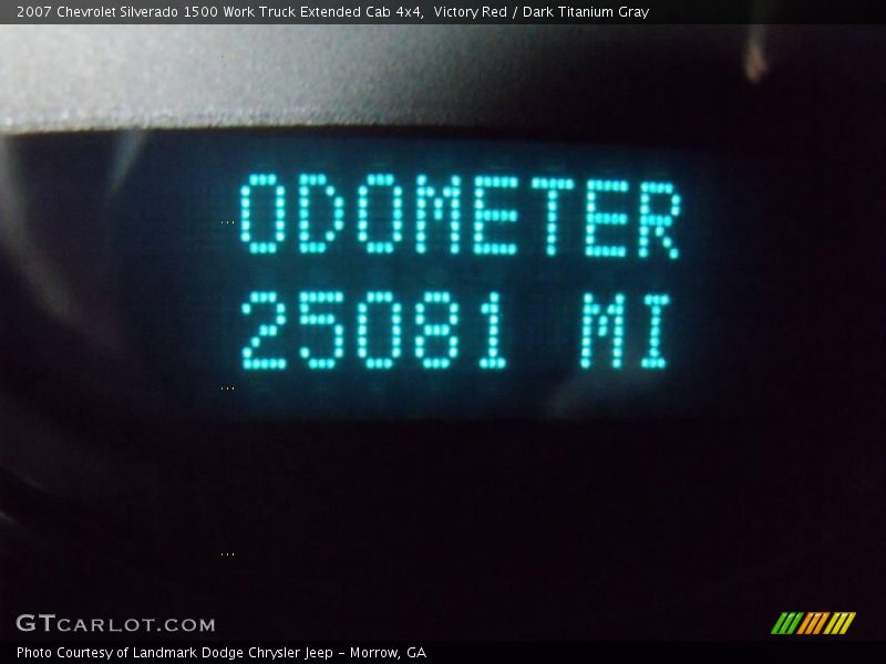 Victory Red / Dark Titanium Gray 2007 Chevrolet Silverado 1500 Work Truck Extended Cab 4x4