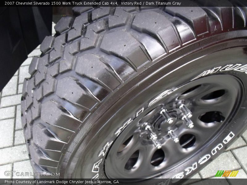 Victory Red / Dark Titanium Gray 2007 Chevrolet Silverado 1500 Work Truck Extended Cab 4x4
