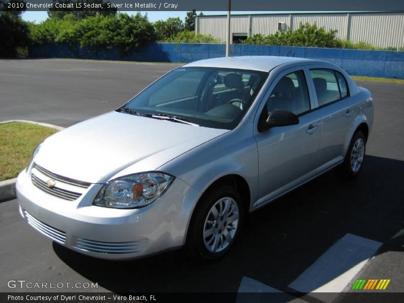 Silver Ice Metallic / Gray 2010 Chevrolet Cobalt LS Sedan