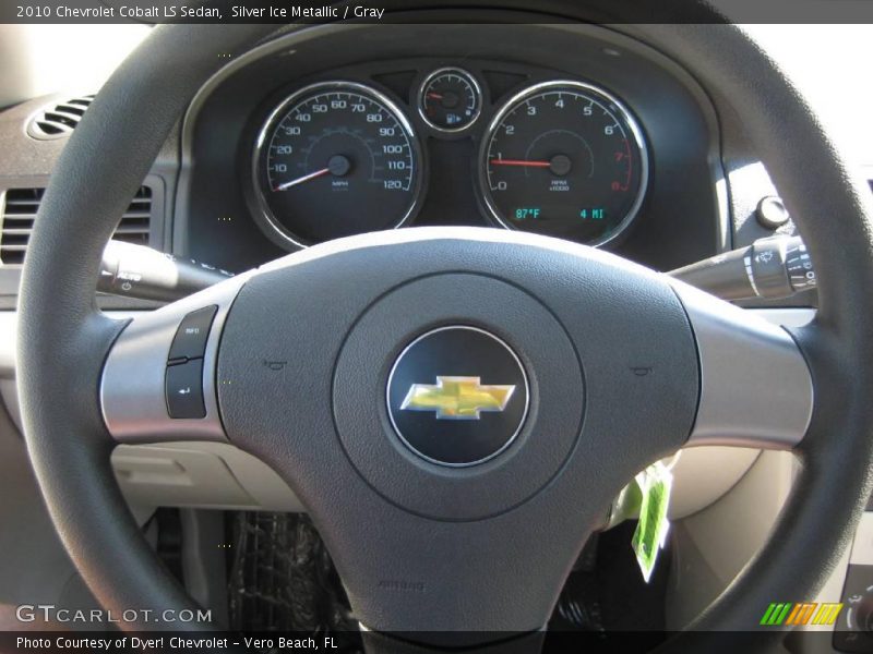 Silver Ice Metallic / Gray 2010 Chevrolet Cobalt LS Sedan