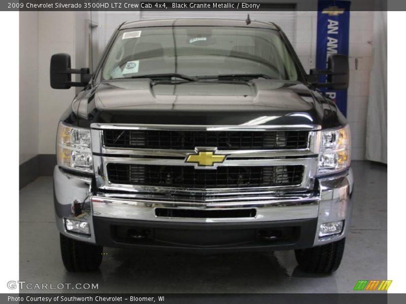 Black Granite Metallic / Ebony 2009 Chevrolet Silverado 3500HD LTZ Crew Cab 4x4