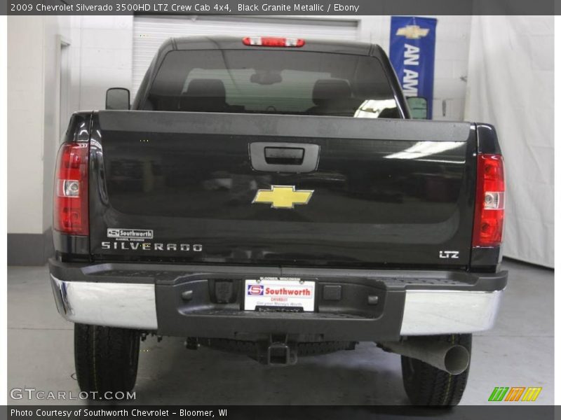 Black Granite Metallic / Ebony 2009 Chevrolet Silverado 3500HD LTZ Crew Cab 4x4